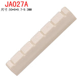 Maxbell 2x Guitar Slotted Curved Nut For Classcial Guitar Parts Beige Color