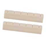 Maxbell 2x Guitar Slotted Curved Nut For Classcial Guitar Parts Beige Color