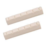 Maxbell 2x Guitar Slotted Curved Nut For Classcial Guitar Parts Beige Color