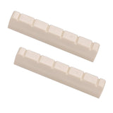 Maxbell 2x Guitar Slotted Curved Nut For Classcial Guitar Parts Beige Color