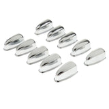 Max Maxb 10 Pieces Drum Lug Bass Drum Hooks for Precussion Instrument Parts Silver