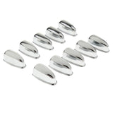 Max Maxb 10 Pieces Drum Lug Bass Drum Hooks for Precussion Instrument Parts Silver