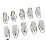 Max Maxb 10 Pieces Drum Lug Bass Drum Hooks for Precussion Instrument Parts Silver