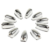 Max Maxb 10 Pieces Drum Lug Bass Drum Hooks Percussion Instrument Parts Silver