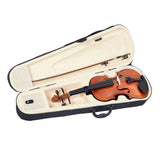 Max Maxb Natural Acoustic Violin Fiddle with Case Bow Rosin Stringed Instrument 1-4