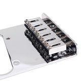 Max Maxb A Set Roller Pickup Bridge Tailpiece for TL Tele Electric Guitar Chrome