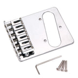Max Maxb A Set Roller Pickup Bridge Tailpiece for TL Tele Electric Guitar Chrome