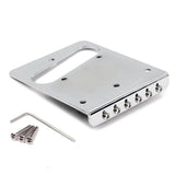 Max Maxb A Set Roller Pickup Bridge Tailpiece for TL Tele Electric Guitar Chrome