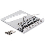 Max Maxb A Set Roller Pickup Bridge Tailpiece for TL Tele Electric Guitar Chrome