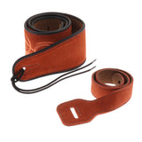 Maxbell Guitar Leather Neck Shoulder Strap Belt for Electric Acoustic Guitar Bass