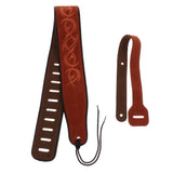 Maxbell Guitar Leather Neck Shoulder Strap Belt for Electric Acoustic Guitar Bass
