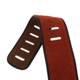 Maxbell Guitar Leather Neck Shoulder Strap Belt for Electric Acoustic Guitar Bass