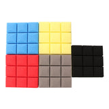 Max Maxb 6 Pcs Sound Absorption Foam Panel Studio Soundproofing Foam for KTV Red