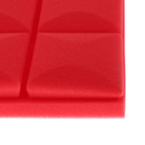 Max Maxb 6 Pcs Sound Absorption Foam Panel Studio Soundproofing Foam for KTV Red