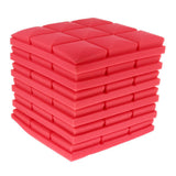 Max Maxb 6 Pcs Sound Absorption Foam Panel Studio Soundproofing Foam for KTV Red