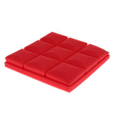 Max Maxb 6 Pcs Sound Absorption Foam Panel Studio Soundproofing Foam for KTV Red