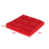 Max Maxb 6 Pcs Sound Absorption Foam Panel Studio Soundproofing Foam for KTV Red