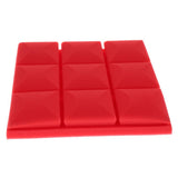 Max Maxb 6 Pcs Sound Absorption Foam Panel Studio Soundproofing Foam for KTV Red