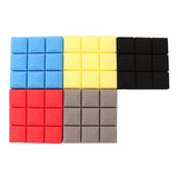 Max Maxb 6 Pcs Sound Absorption Foam Panel Studio Soundproofing Foam for KTV Red