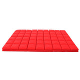Max Maxb 6 Pcs Sound Absorption Foam Panel Studio Soundproofing Foam for KTV Red