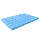 Max Maxb 6 Pcs Sound Absorption Foam Panel Studio Soundproofing Foam for KTV Blue