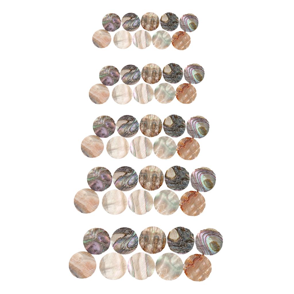 Max Maxb 10 PCS Guitar Dots  Inlay Dots Inlay for Guitar Ukulele Accessory 11mm