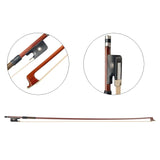 Max 1 Piece Horsehair Brazilwood Viola Bow for 15''16'' Viola String Instrument