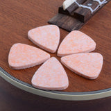 Max Pack of 5 Felt Classical Guitar Plectrum Picks Orange