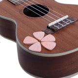 Max Pack of 5 Felt Classical Guitar Plectrum Picks Orange