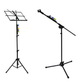 Max Microphone Stand Guitar Pick Holder with 5 Picks for Stage Performance