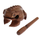 Max Maxb 1 Piece Wooden Frog Percussion Instrument Toy for Children Students Medium