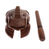 Max Maxb 1 Piece Wooden Frog Percussion Instrument Toy for Children Students Medium
