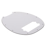 Max Maxb 9 Hole Bass Pickguard for Electric Guitar Bass Parts White