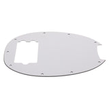 Max Maxb 9 Hole Bass Pickguard for Electric Guitar Bass Parts White