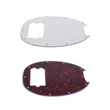 Max Maxb 9 Hole Bass Pickguard for Electric Guitar Bass Parts White