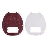 Max Maxb 9 Hole Bass Pickguard for Electric Guitar Bass Parts White