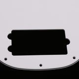 Max Maxb 9 Hole Bass Pickguard for Electric Guitar Bass Parts White