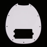 Max Maxb 9 Hole Bass Pickguard for Electric Guitar Bass Parts White