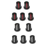 Max Maxb 5pcs Guitar Effect Pedal Knob Amplifier Control Knobs Black+red