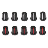 Max Maxb 5pcs Guitar Effect Pedal Knob Amplifier Control Knobs Black+red