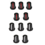 Max Maxb 5pcs Guitar Effect Pedal Knob Amplifier Control Knobs Black+red