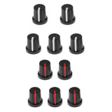 Max Maxb 5pcs Guitar Effect Pedal Knob Amplifier Control Knobs Black+red