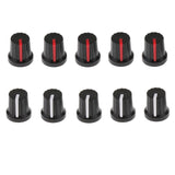 Max Maxb 5pcs Guitar Effect Pedal Knob Amplifier Control Knobs Black+red