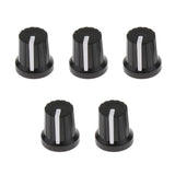 Max Maxb 5pcs Guitar Effect Pedal Knob Amplifier Control Knobs Black+white