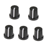 Max Maxb 5pcs Guitar Effect Pedal Knob Amplifier Control Knobs Black+white