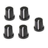 Max Maxb 5pcs Guitar Effect Pedal Knob Amplifier Control Knobs Black+white