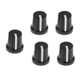 Max Maxb 5pcs Guitar Effect Pedal Knob Amplifier Control Knobs Black+white