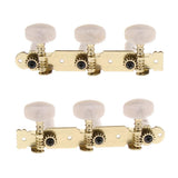 Max 6 String Folk Guitar String Button Tuning Peg Machine Head Tuner Pack of 2