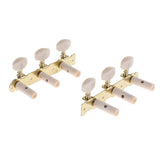 Max 6 String Folk Guitar String Button Tuning Peg Machine Head Tuner Pack of 2