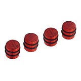 Maxbell 4pcs Electric Guitar Bass Tone Volume Wood Speed Control Knobs Cap